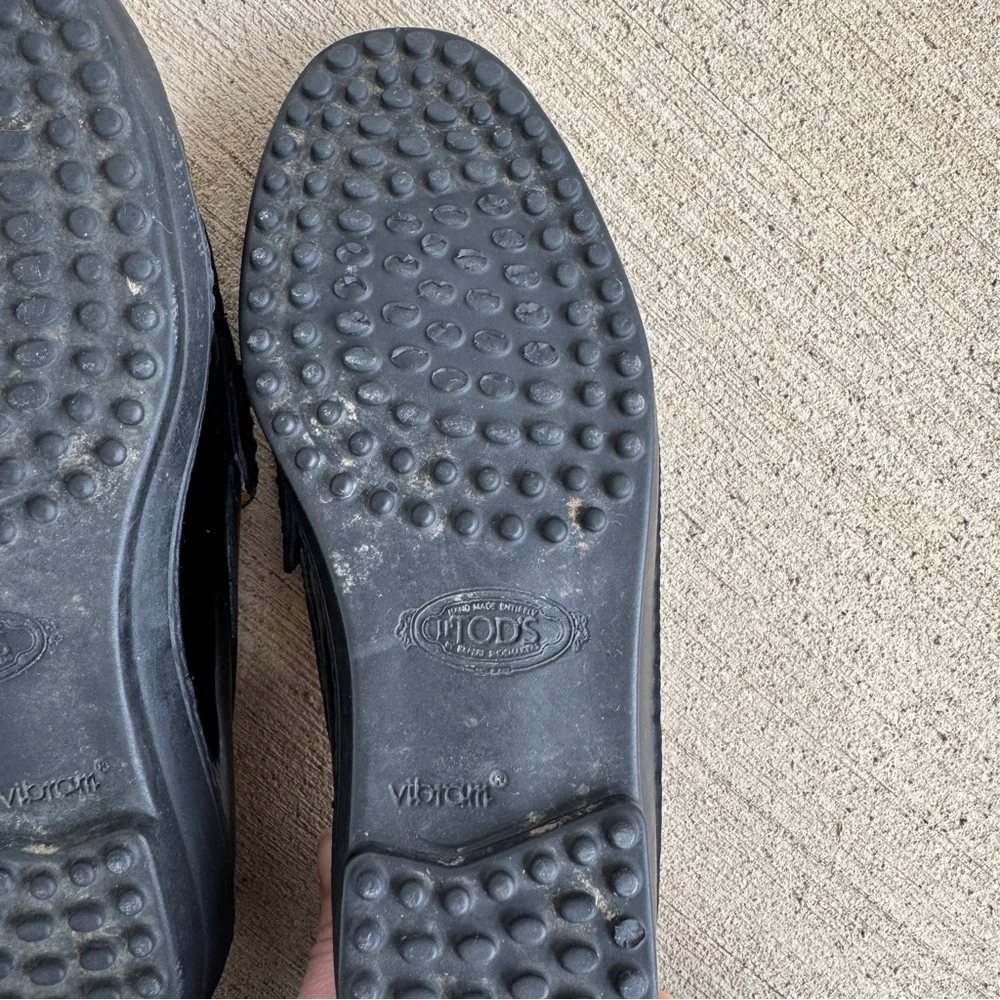 Tod’s Patent Leather Loafers Rubber Sole 7.5 - Picture 9 of 10